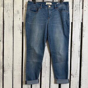Unavailable-Jessica Simpson Forever Rolled Jeans Womens Size 10 P Blue De